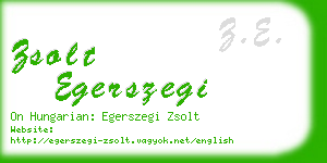 zsolt egerszegi business card